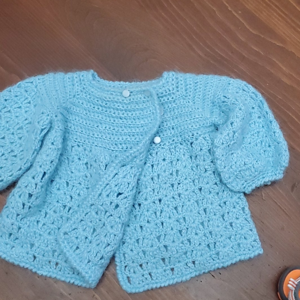 Handmade newborn wool coat